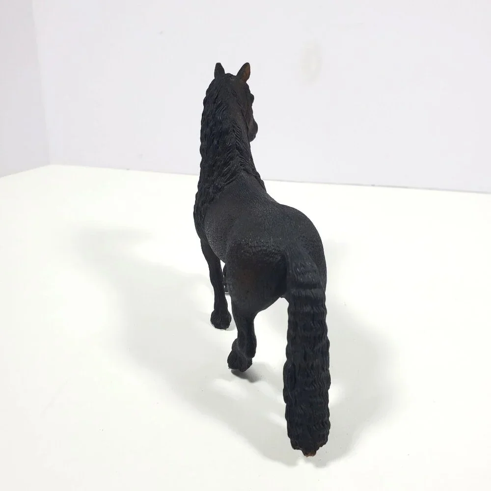 2009 Schleich Freisian Horse D-73527 Realistic Black Figure - Picture 8 of 16